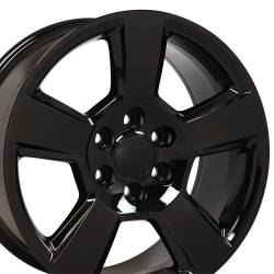 OE Wheels CV76-20090-6550-27B CV76 20x9 6x5.5 27mm Gloss Black