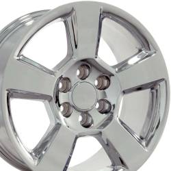 OE Wheels LLC - OE Wheels CV76 20x9 6x5.5 27mm Chrome CV76-20090-6550-27C - Image 3