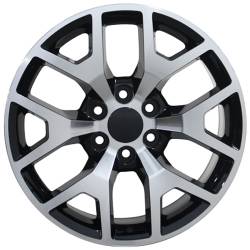 OE Wheels LLC - OE Wheels CV92 20x9 6x5.5 27mm Gloss Black/Machined CV92-20090-6550-27MB - Image 2