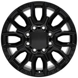 OE Wheels LLC - OE Wheels CV97A 20x8.5 8x6.5 12mm Gloss Black CV97A-20085-8650-12B - Image 2