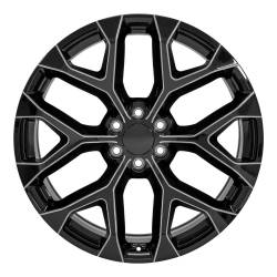 OE Wheels LLC - OE Wheels CV98B-24100-6550-24BM CV98B 24x10 6x5.5 24mm Gloss Black/Milled - Image 2
