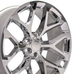 OE Wheels LLC - OE Wheels CV98B-24100-6550-24C CV98B 24x10 6x5.5 24mm Chrome - Image 3