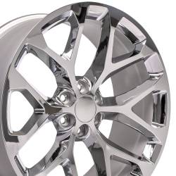 OE Wheels LLC - OE Wheels CV98B-24100-6550-24C CV98B 24x10 6x5.5 24mm Chrome - Image 1