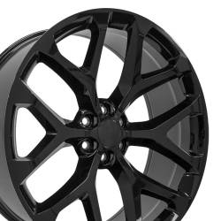 OE Wheels LLC - OE Wheels CV98B-26100-6550-24B CV98B 26x10 6x5.5 24mm Gloss Black - Image 1