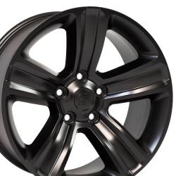 OE Wheels DG65 20x9 5x5.5 19mm Satin Black DG65-20090-5550-19B1