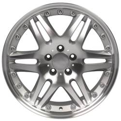 OE Wheels LLC - OE Wheels MB09 18x8.5 5x112 35mm Silver/Machined MB09-18085-5112-35MS - Image 2