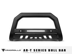 Armordillo - Armordillo 8704844 AR-T Series Bull Bar Matte Black w/12" LED for 17-24 Titan - Image 1