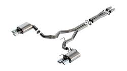 Borla - Borla 140963 ATAK Cat-Back Exhaust Dual Split Rear Exit 24-26 Mustang GT 5.0L - Image 1