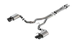 Borla - Borla 140963BC ATAK Cat-Back Exhaust Dual Split Rear Exit for 24-26 Mustang GT - Image 1