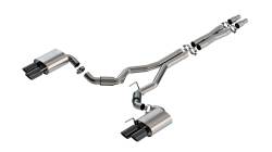 Borla - Borla 140970BC ATAK Cat-Back Exhaust Dual Split Rear Exit 24-26 Mustang GT 5.0L - Image 1