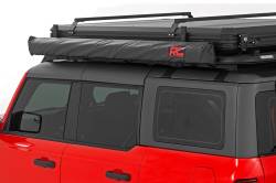 Rough Country Suspension Systems - Rough Country Retractable Roof Rack Camp Awning 78"x116" Gray 99081 - Image 2