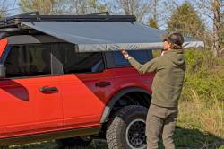 Rough Country Suspension Systems - Rough Country Retractable Roof Rack Camp Awning 78"x116" Gray 99081 - Image 6