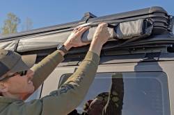 Rough Country Suspension Systems - Rough Country Retractable Roof Rack Camp Awning 78"x116" Gray 99081 - Image 5