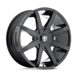 DUB 1PC - DUB Wheels S110 PUSH 20x8.5 5x4.5 5x5.0 30mm Gloss Black S110208538+30 - Image 1