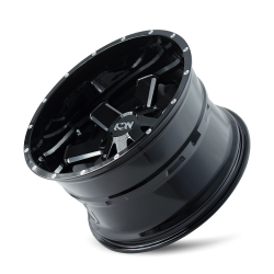 Ion Alloy - Ion Alloy 141-7981M 141 Series 17x9 8x6.5 -12mm Gloss Black/Milled - Image 2