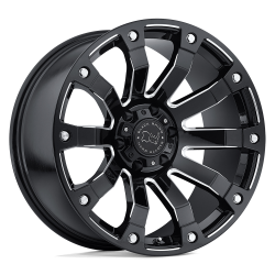 Black Rhino Hard Alloys - Black Rhino Wheels 2010SLK-25140B78 SELKIRK 20x10 5x5.5 -12mm Black/Milled - Image 1