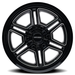 Mayhem - Mayhem Wheels 8117 Hermosa 20x10 5x5.0/5.5 -25mm Black/Milled 8117-2152BM - Image 2