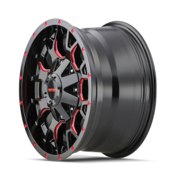 Mayhem - Mayhem Wheels 8015 Warrior 17x9 5x5.0/5.5 -12mm Black/Prism Red 8015-7952BTR - Image 2