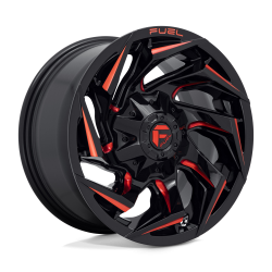 Fuel 1PC - Fuel Off Road D755 REACTION 15x8 5x4.5/4.75 -18mm Gloss Black/Red D75515800437 - Image 1