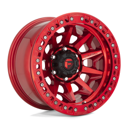 Fuel 1PC - Fuel Off Road D113 COVERT BEADLOCK 17x9 6x5.5 -15mm Candy Red D11317908445 - Image 1