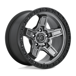 Fuel 1PC - Fuel Off Road D698 KICKER 17x9 5x5.0 -12mm Matte Gunmetal/Black D69817907545 - Image 1
