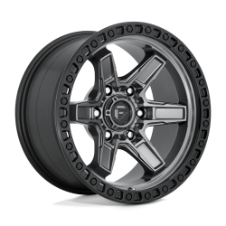 Fuel 1PC - Fuel Off Road D698 KICKER 17x9 6x5.5 1mm Matte Gunmetal/Black D69817908450 - Image 1
