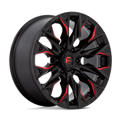 Fuel 1PC - Fuel Off Road D82320908457 D823 FLAME 20x9 6x5.5 20mm Gloss Black/Candy Red - Image 1