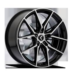 Kraze Wheels - Kraze Wheels KR196 Evolve 20x9 5x4.5 35mm Gloss Black/Machined KR196-2965BM35 - Image 1