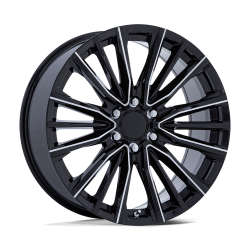 Performance Replicas - Performance Replicas PR223 22x9 6x5.5 28mm Gloss Black/Milled PR223BE22906128 - Image 1