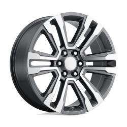 Performance Replicas - Performance Replicas PR182 20x9 6x5.5 24mm Gunmetal/Machined 182GM-295824 - Image 1