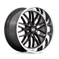 US Mag 1PC - US Mag Wheels U13820006157 U138 SANTA CRUZ 20x10 5x4.75 6mm Gloss Black/Diamond - Image 1