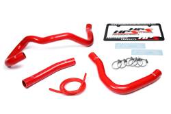 HPS Performance - HPS 57-1530 Red Red Radiator Hose Kit for 08-17 Mitsubishi Lancer 2.0L 2.4L - Image 2