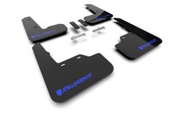 Rally Armor - Rally Armor MF92-UR-BLK/BL-X Black Mud Flap Blue Logo - Image 1