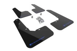 Rally Armor - Rally Armor MF76-UR-BLK/BL Black Mud Flap Blue Logo - Image 1