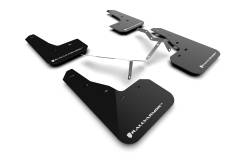 Rally Armor - Rally Armor MF90-UR-BLK/WH Black Mud Flap White Logo - Image 1