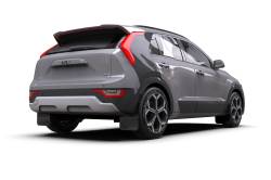 Rally Armor - Rally Armor MF21-UR-BLK-DGRY Black Mud Flap Dark Grey Logo - Image 2