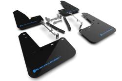 Rally Armor - Rally Armor MF89-UR-BLK-NB Black Mud Flap Light Blue Logo - Image 1