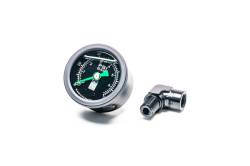 RADIUM Engineering - RADIUM Engineering 20-0407 Fuel Pressure Gauge w/90-DEG Adapter - Image 1