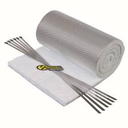 Heatshield Products - Heatshield Products 176005 1/2" Thick 12" Wide 5' Long Exhaust Shield Damper Kit - Image 1