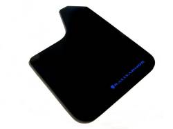 Rally Armor - Rally Armor MF12-BAS-BL Black Mud Flap Blue Logo - Image 1