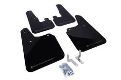 Rally Armor - Rally Armor MF16-UR-BLK/GRY Black Mud Flap Grey Logo - Image 1