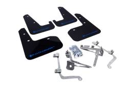 Rally Armor - Rally Armor MF19-UR-BLK/BL Black Mud Flap Blue Logo - Image 1