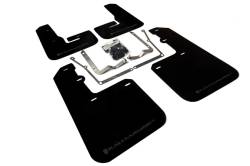 Rally Armor - Rally Armor MF42-UR-BLK/GRY Black Mud Flap Grey Logo - Image 1