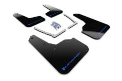 Rally Armor - Rally Armor MF50-UR-BLK/BL Black Mud Flap Blue Logo - Image 1