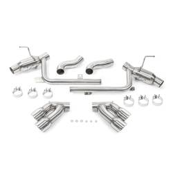 Mishimoto - Mishimoto MMEXH-CAM8-16AQTPP Camaro SS Quad-Tip Pro Axle-Back Exhaust 16+ - Image 1