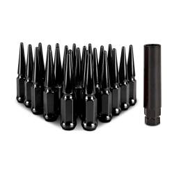 Mishimoto - Mishimoto MMLG-SP1415-24BK Mishimoto Spiked Lug Nuts M14x1.5 24-PC Set - Image 1