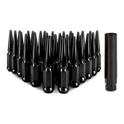 Mishimoto - Mishimoto MMLG-SP1415-32BK Black Spiked Lug Nuts M14x1.5 32-PC Set & Key - Image 1