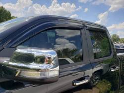 TrailFX - TrailFx 4809H 4PC Window Vents Low Profile Tape-On Smoke Acrylic - Image 2