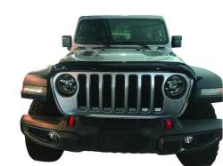 TrailFX - TrailFx 8713H Bug Shield TFX Hood Protectors Wrap-Around Smoke Acrylic - Image 2