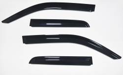 TrailFX - TrailFx 4809H 4PC Window Vents Low Profile Tape-On Smoke Acrylic - Image 1